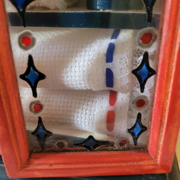 Vintage miniature doll house hutch armoire storage shelving unit - Picture 7 of 13